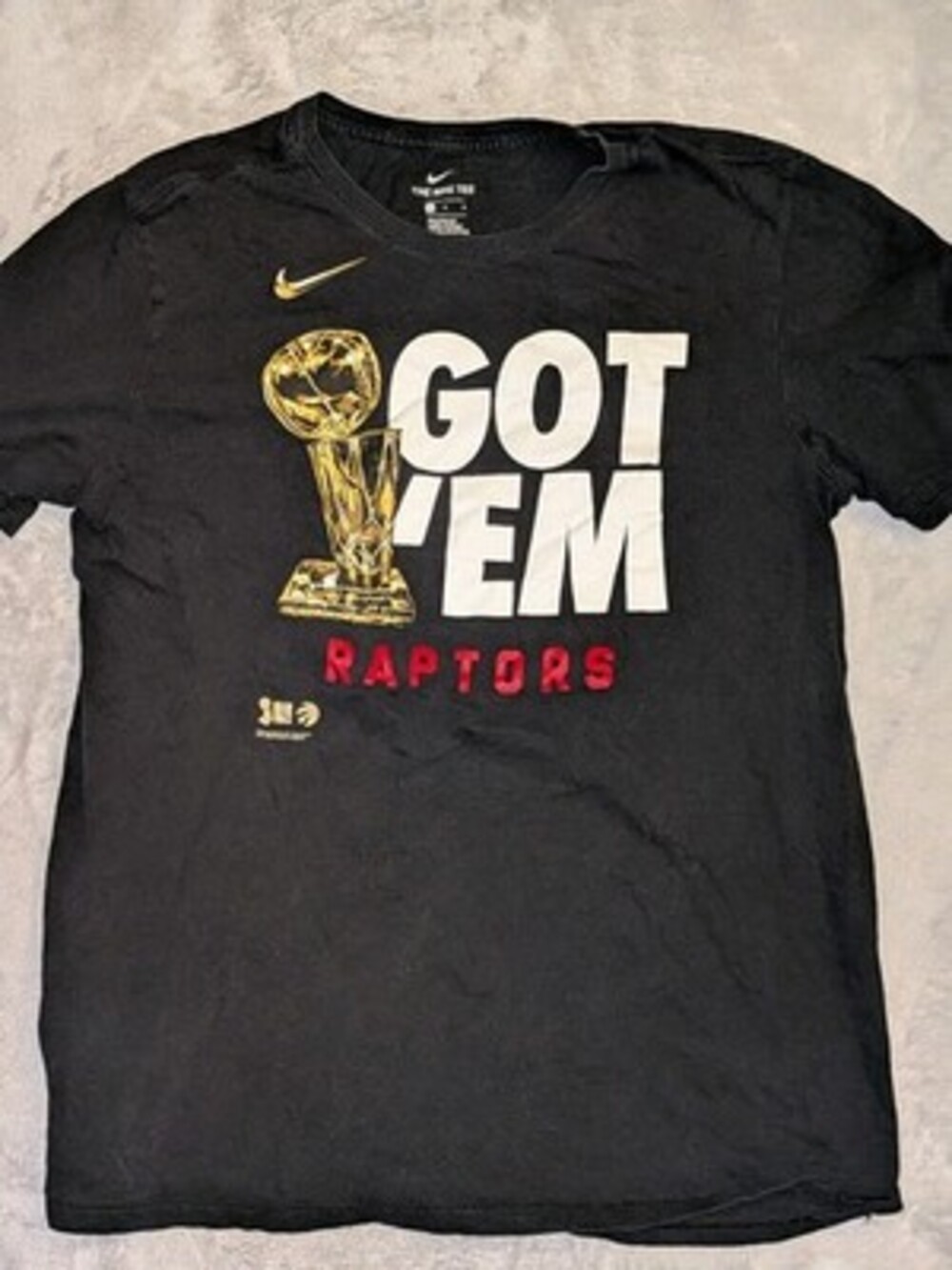 Nike Toronto Raptors 2019 NBA Finals Champions Got Em Shirt L Athletic Cut Tee